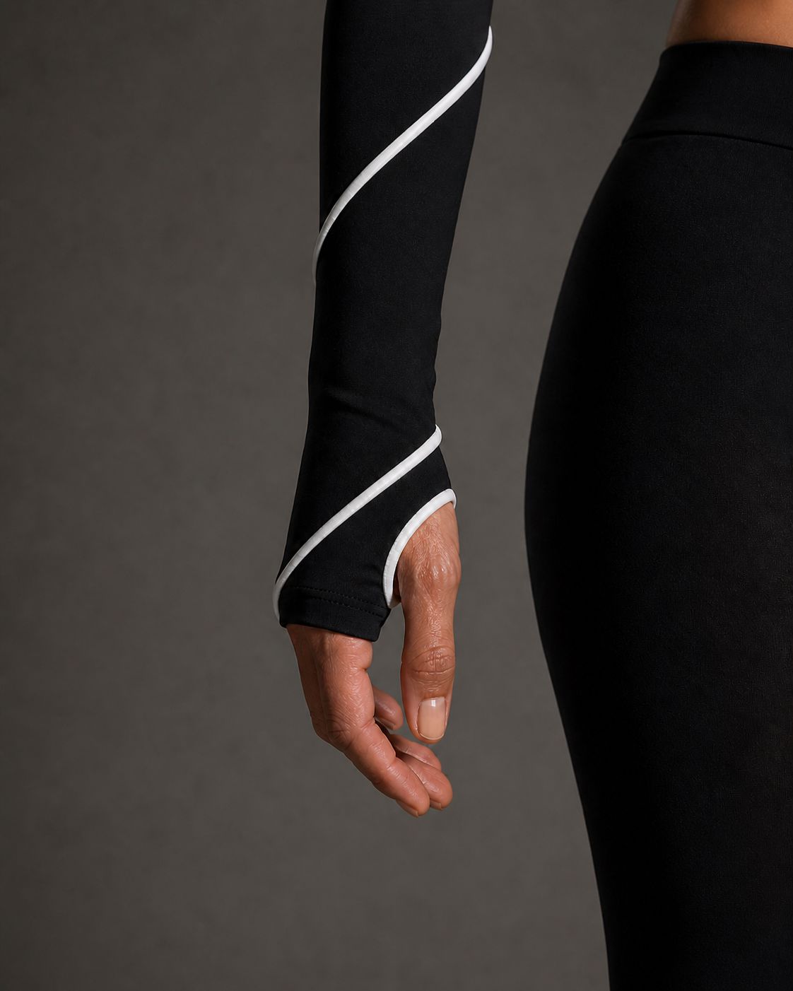 Fabric detail at the sleeve